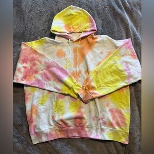 Vintage Hanes Adult Size XL Sweater Hoodie TIE DYE Pullover Sweatshirt